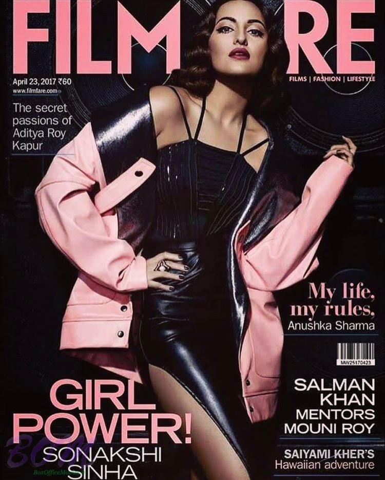Noor Sonakshi Sinha Cover Girl For Filmfare Magazine April 2017 Issue Photo Noor Sonakshi